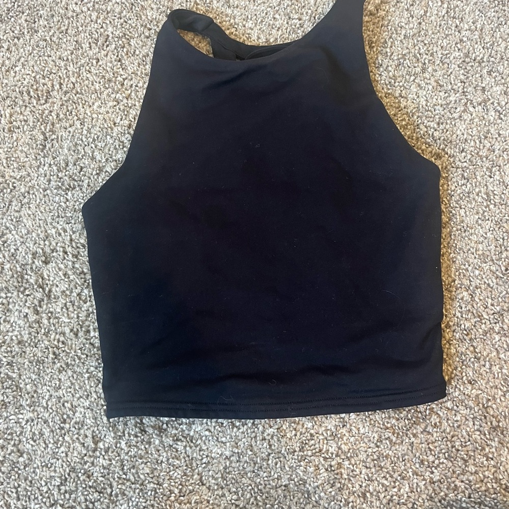 Alo yoga Black Sleeveless Crop Top, size xs